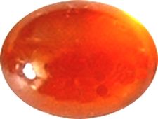 Grenat hessonite ovale cabochon 10x8 mm 3.70 carats