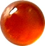 Grenat hessonite rond cabochon 6 mm 1.08 carats