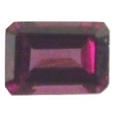 Grenat rhodolite octagonal 7x5 mm 1.20 carat