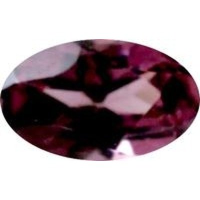 Grenat rhodolite ovale a facettes 5x3 mm 0.30 carat