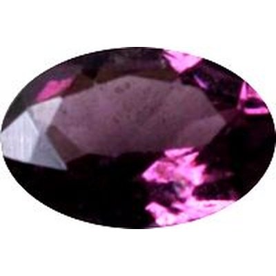 Grenat rhodolite ovale a facettes 6x4 mm 0.45 carat