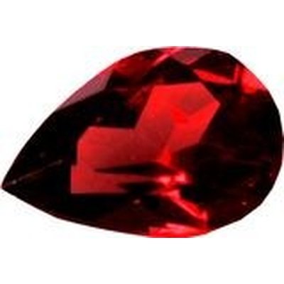 Grenat rhodolite poire a facettes 9x6 mm 1.75 carats