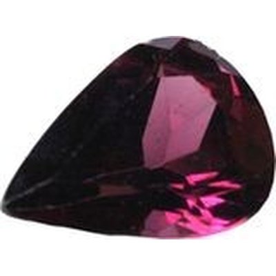 Grenat rhodolite poire a facettes 9x7 mm 1.65 carats