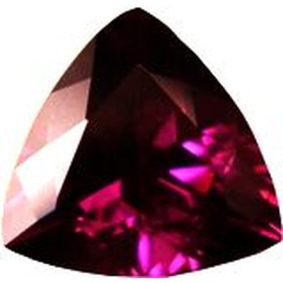 Grenat rhodolite trilliant 5x5 mm 0.56 carat