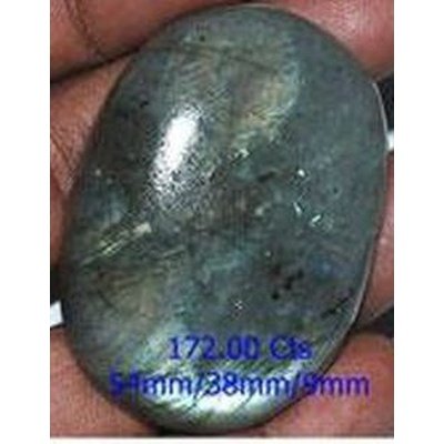 Labradorite naturelle ovale cabochon 54.4x38.5x9 mm 172.00 carats