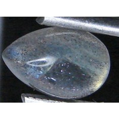 Labradorite naturelle poire cabochon 10x7 mm 2.10 carats