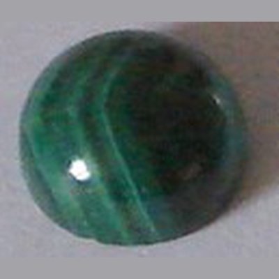 Malachite naturelle taille ronde 6x6 mm 1.20 carats