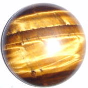 Oeil de tigre rond 6 mm 0.88 carats