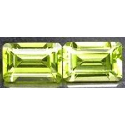 Peridot naturel octogonal 6x4 mm 0.61 carat