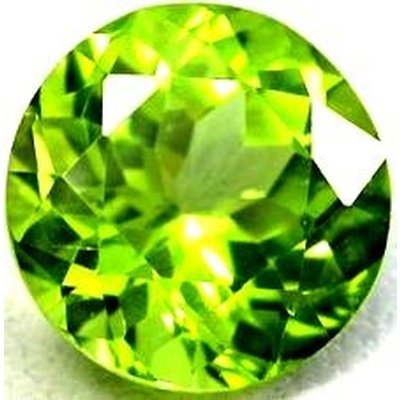 Peridot naturel rond a facettes 9 mm 3.33 carats