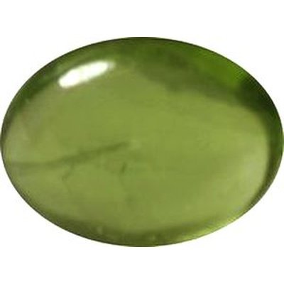 Péridot naturel taille ovale cabochon 5X3 mm 0.32 carat