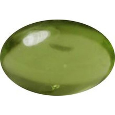 Péridot naturel taille ovale cabochon 7x5 mm 0.86 carat
