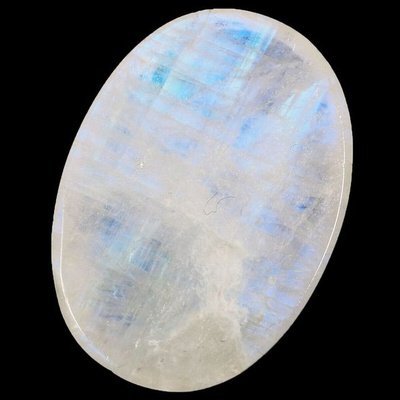 Pierre de lune naturelle ovale cabochon 32.39x23.23x7.5 mm 46.50 carats