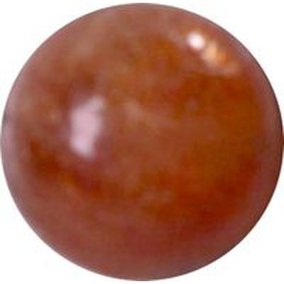 Pierre de soleil naturelle ronde cabochon 5 mm 0.51 carat