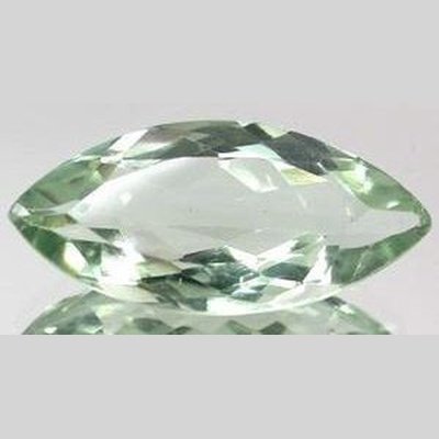 Prasiolite naturelle marquise a facettes 14x7 mm 2.26 carat