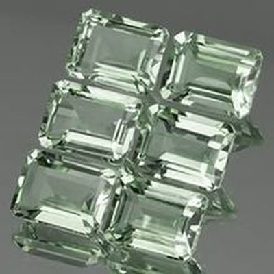Prasiolite naturelle octogonale 10x8 mm 3.05 carats