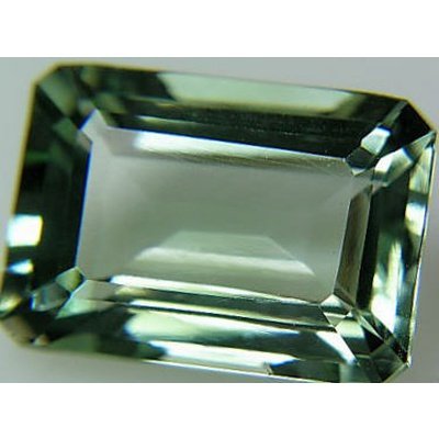 Prasiolite naturelle octogonale 14x10 mm 6.70 carats