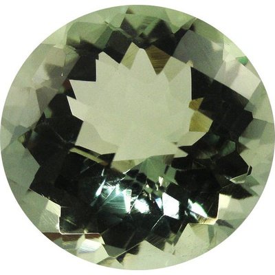 Prasiolite naturelle ronde a facettes 12 mm 5.10 carats