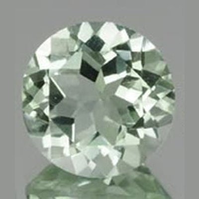 Prasiolite naturelle ronde a facettes 9x9 mm 2.60 carats