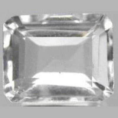 Quartz blanc naturel ooctogonal 10x8 mm 3.00 carats