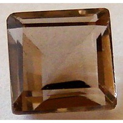 Quartz fumé carrée 6x6 mm 1.08 carats