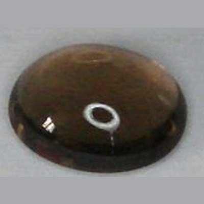 Quartz fumé taille ovale cabochon 8x6 mm 1.40 carats