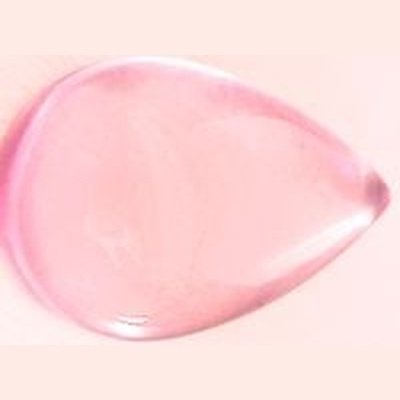 Quartz rose taille poire cabochon 10x7 mm 2.47 carats