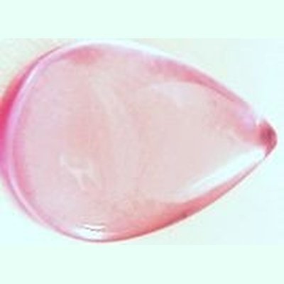 Quartz rose taille poire cabochon 9x6 mm 1.75 carat