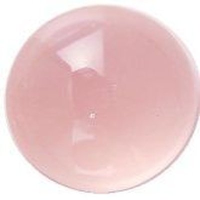 Quartz rose taille ronde cabochon 10 mm 4.10 carats