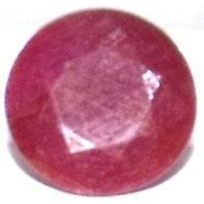 Rubis naturel rond a facettes 14 mm 8.50 carats