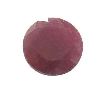 Rubis naturel rond a facettes 4 mm  0.37 carat