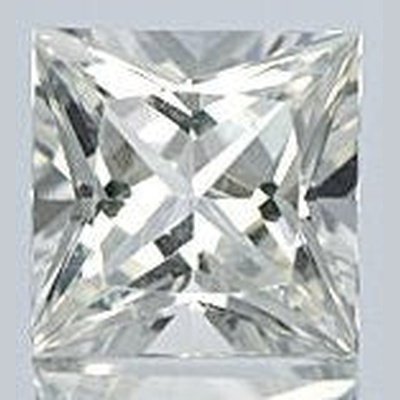 Topaze blanche naturelle carrée 4x4 mm 0.45 carat