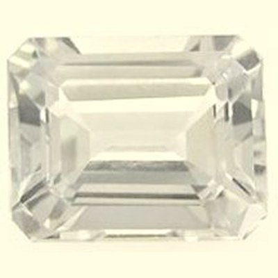 Topaze blanche naturelle octogonale 12x10 mm 6.80 carats