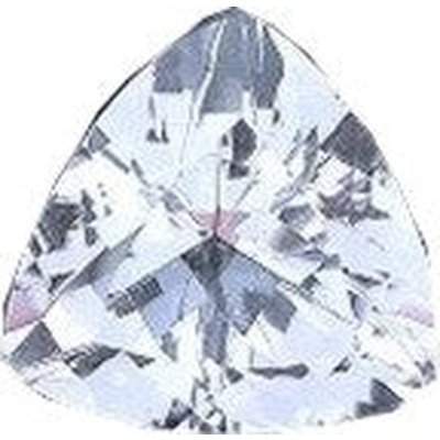 Topaze blanche naturelle trilliant a facettes 9 mm 2.30 carats