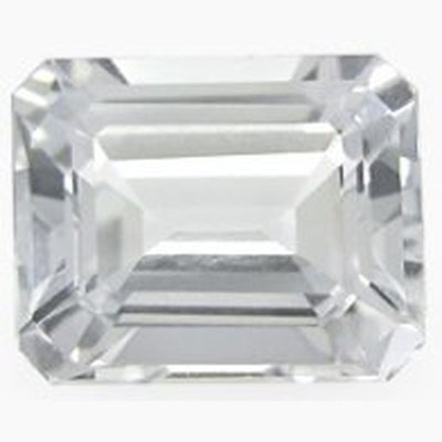 Topaze blanche octogonale 11x9 mm 4.35 carats