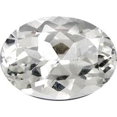 Topaze blanche ovale a facettes 18x13 mm 15.00 carats