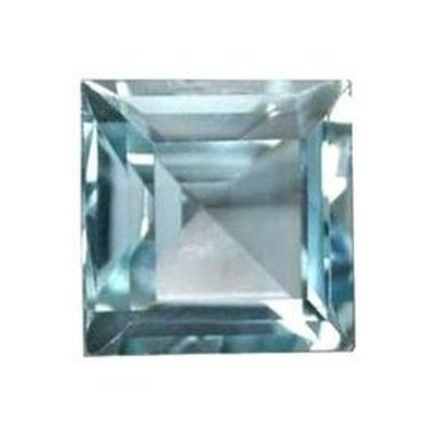 Topaze bleu ciel carrée 7 mm 2.00 carats