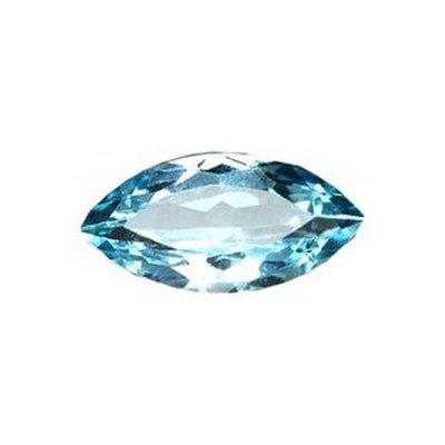 Topaze bleue marquise a facettes 10x5 mm 