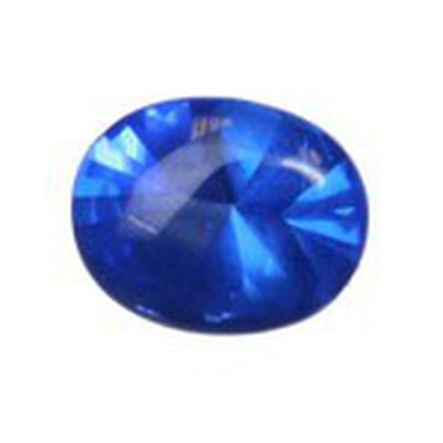 Topaze bleu glacier ovale a facettes 7x5 mm 0.94 carats