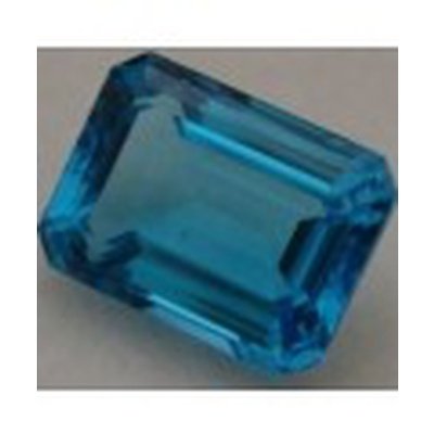 Topaze bleu suisse octogonale 20x15 mm 26.00 carats