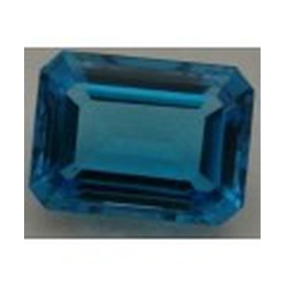 Topaze bleu suisse octogonale 20x15 mm 26.00 carats