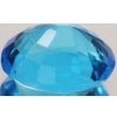 Topaze bleu suisse ovale a facettes 18x13 mm 15.00 carats