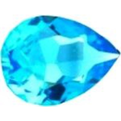 Topaze bleu suisse poire a facettes 14x9 mm 5.20 carats