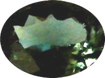 Tourmaline verte ovale a facettes 8x6mm 1.15 carats