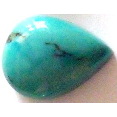 Turquoise naturelle taille poire cabochon 16x12 mm 6.50 carats