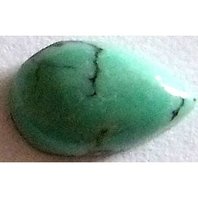 Turquoise naturelle taille poire cabochon 8x5 mm 0.72 carat