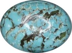 Turquoise taille ovale cabochon 20x15 mm 12.50 carats
