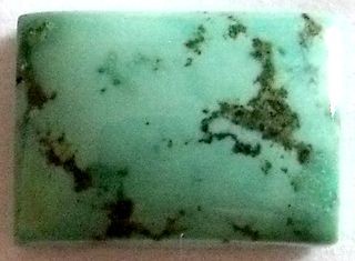 Turquoise taille rectangle cabochon 14x10 mm 6.30 carats
