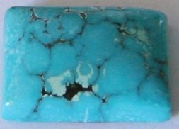 Turquoise taille rectangle cabochon 18x13 mm 12.00 carats