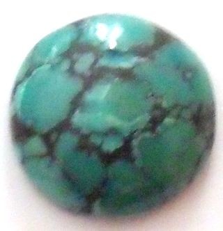 Turquoise taille ronde cabochon 18 mm 14.00 carats